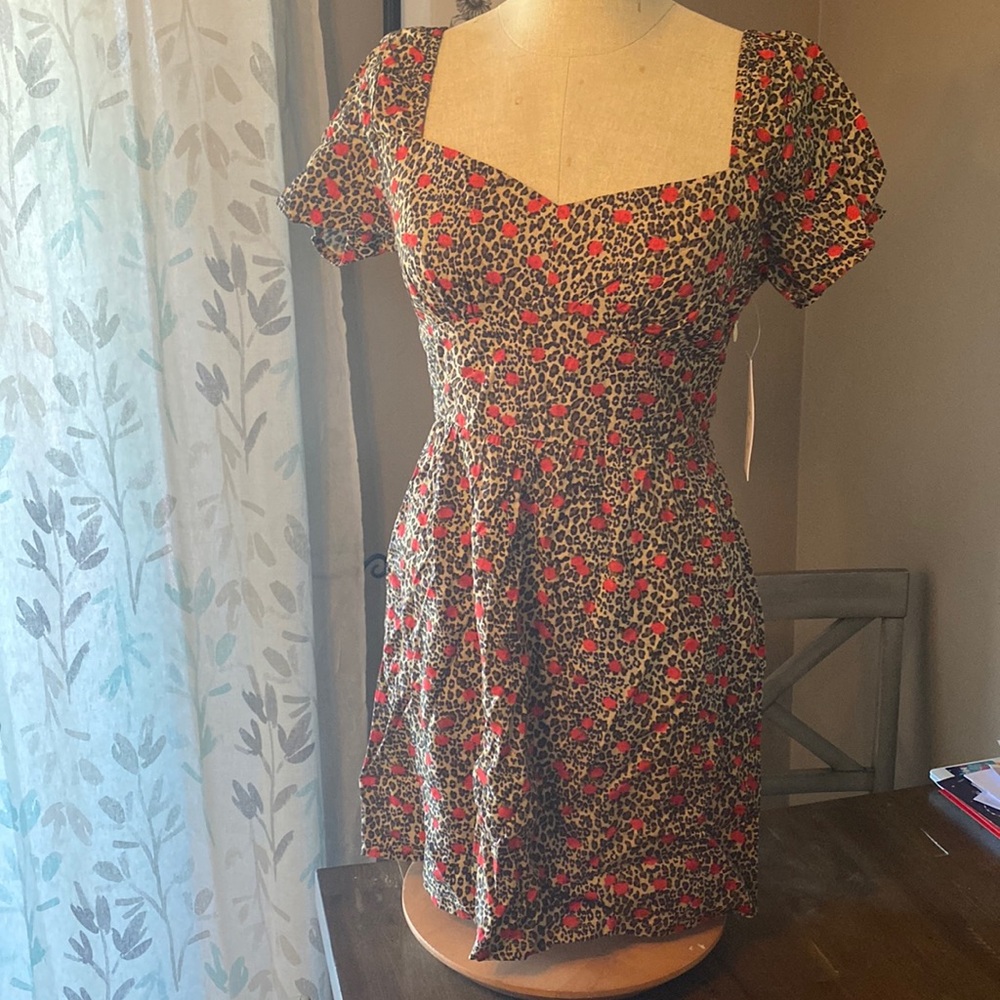 Leopard mini dress